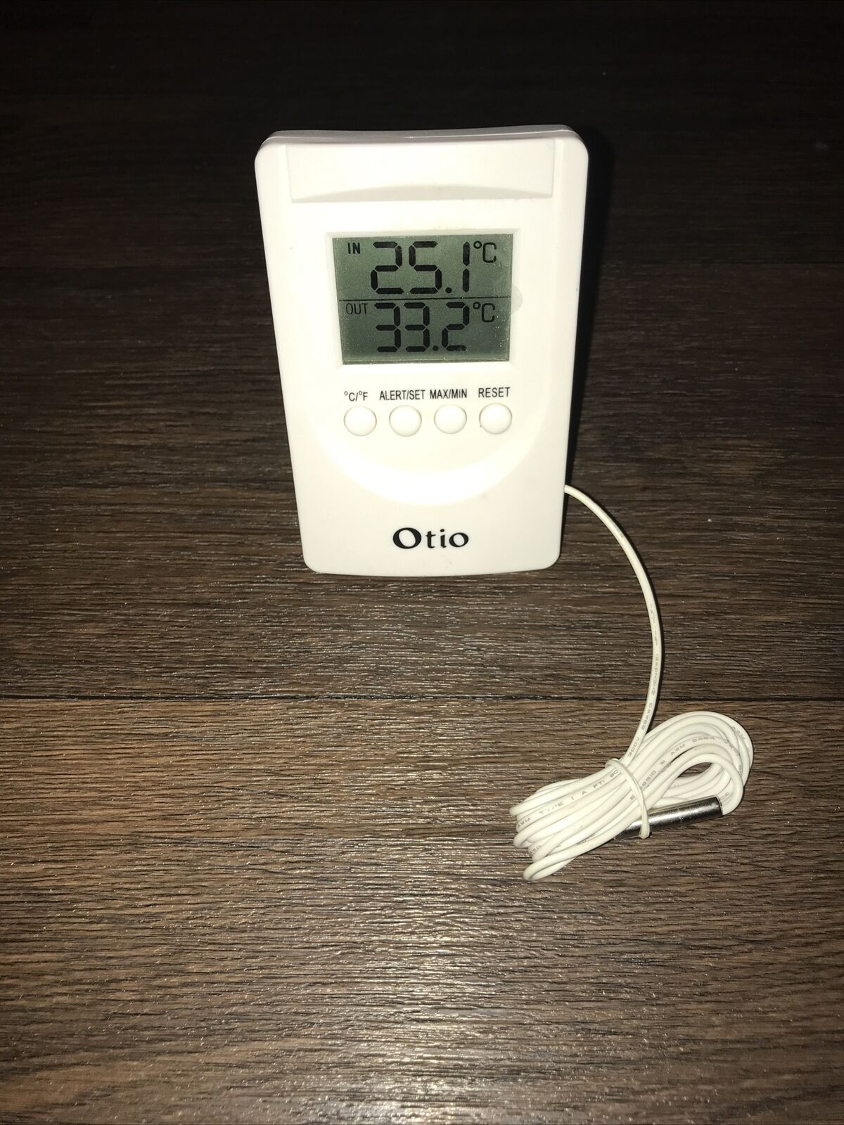 Otio Thermomètre + Sonde Filaire INTÉRIEUR & EXTÉRIEUR Thermometer